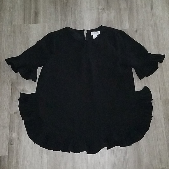 Carmen Marc Valvo NWOT Pleated Blouse - Picture 3 of 12